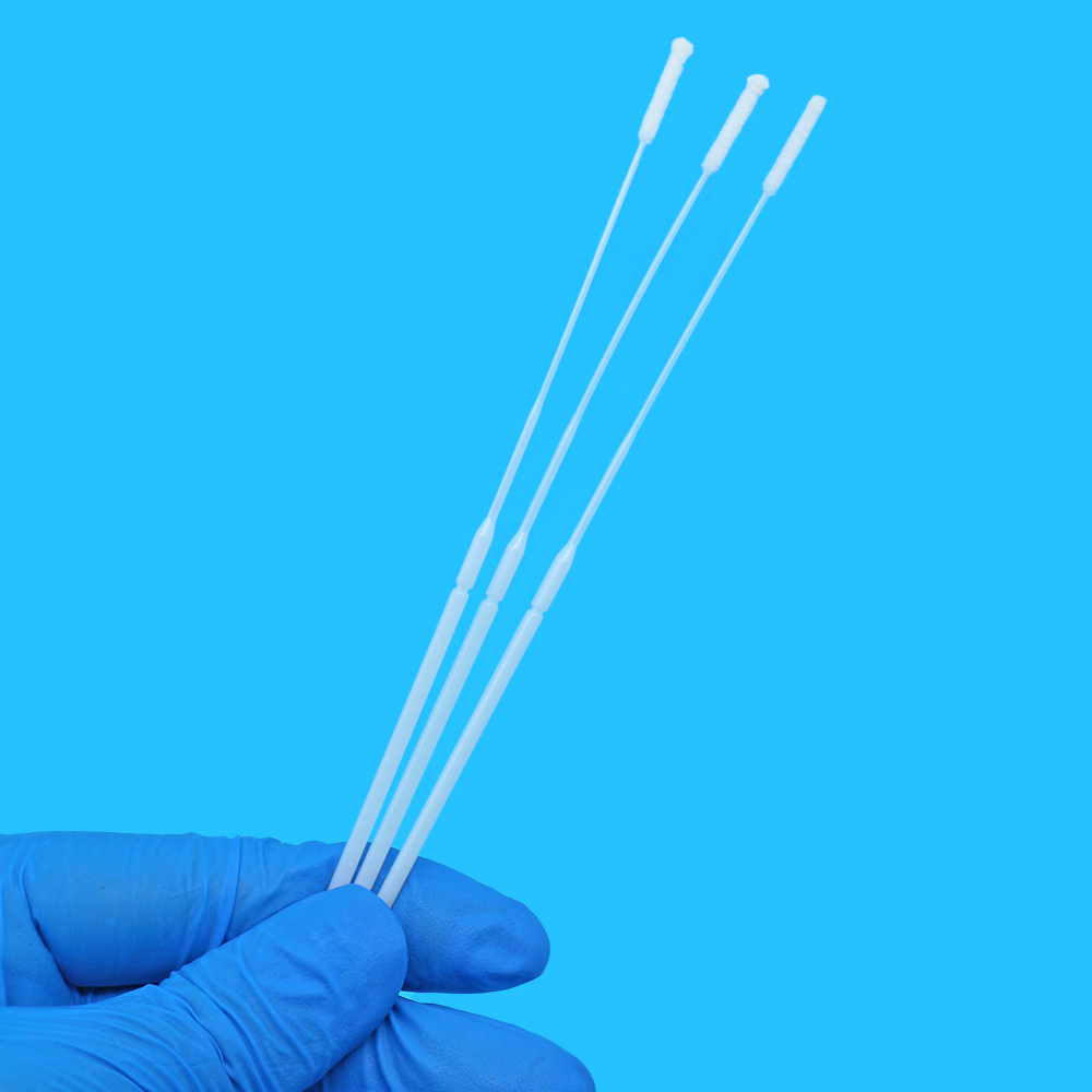 一次性无菌植绒咽拭子助力新冠大规模核酸检测采样取样!